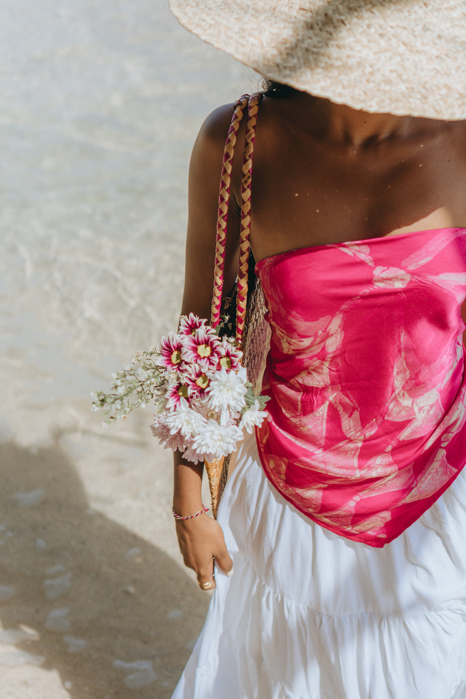 Silk Batik Scarf Top